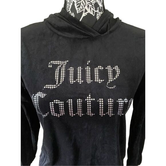 Nwt Juicy Couture Velour Pullover Hooded Sweatshirt School - Picture 5 of 13